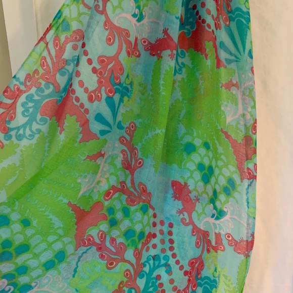 Lilly Pulitzer "Checking In' gecko print infinity scarf